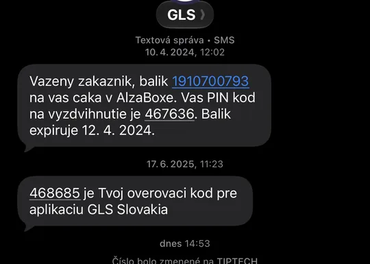 Scam SMS in the name of GLS about suspended delivery and a missing house number